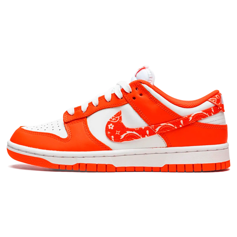 Tênis Nike Dunk Low Feminino "Orange Paisley" Laranja / Branco