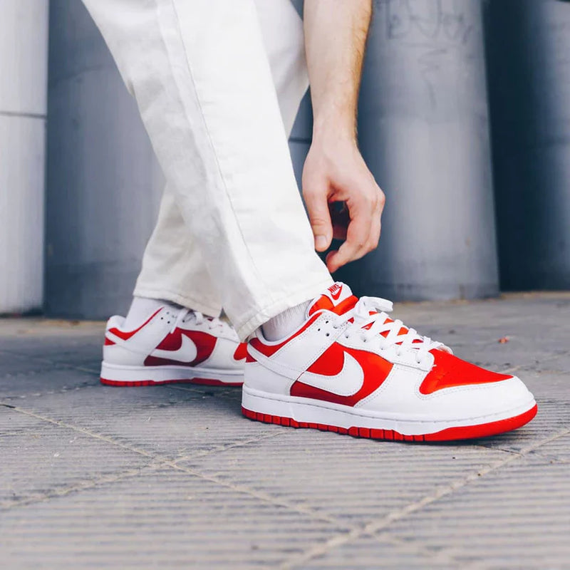 Tênis Nike Dunk Low Masculino "University Red" Vermelho / Branco